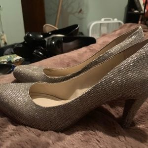 Gold Sparkly Heels